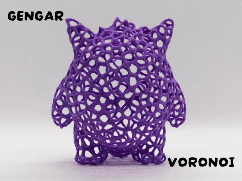 Gengar (Pokemon) - Voronoi (see through)