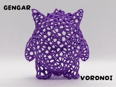 Gengar (Pokemon) - Voronoi (see through)