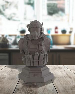 Pilot Hero Bust