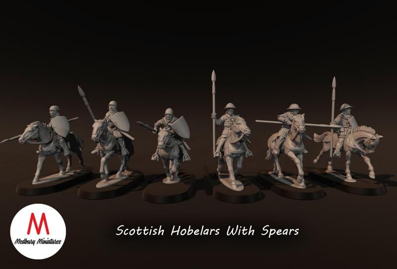 Scottish Hobelars With Spears