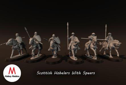Scottish Hobelars With Spears