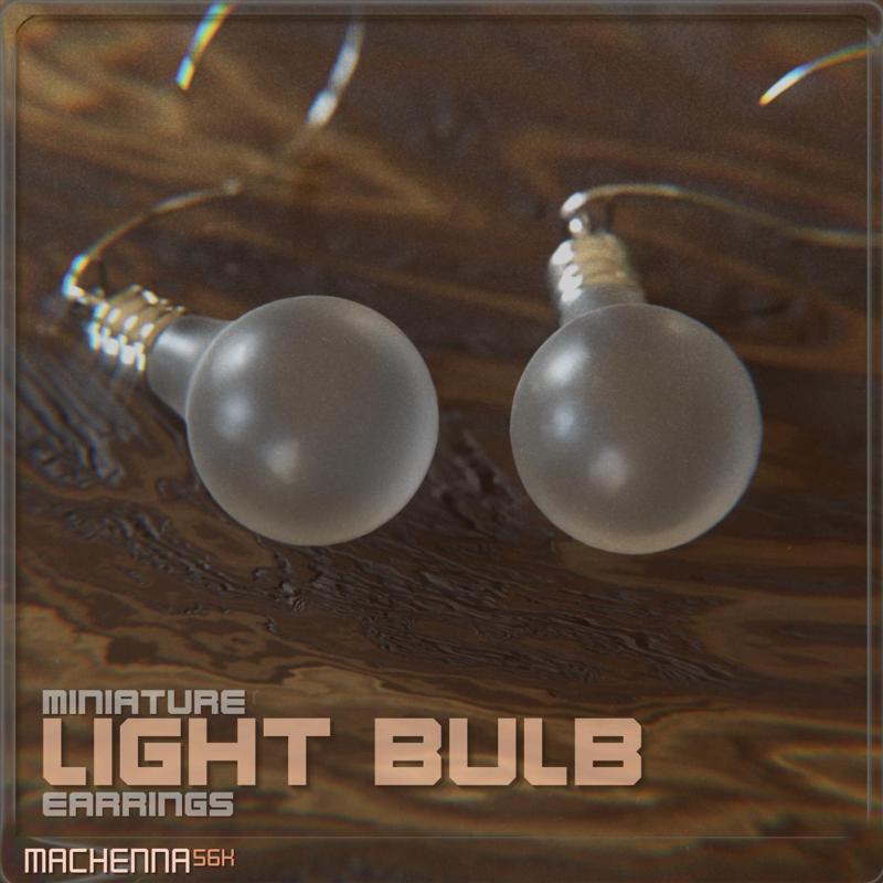 Miniature Light Bulb Earrings
