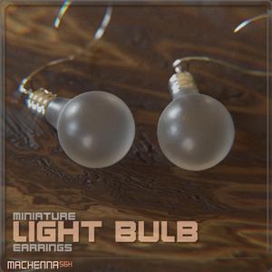 Miniature Light Bulb Earrings