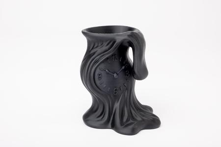 Melting Time Vase – Surrealist Decor with Clock Motif