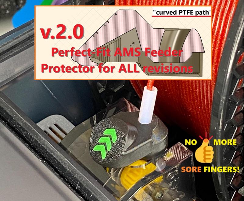 v.2.0 AMS Feeding Funnel Protector Filament Guide