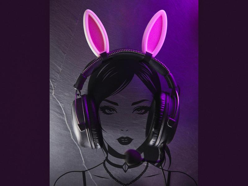 Cute Bunny Ears for Headphones