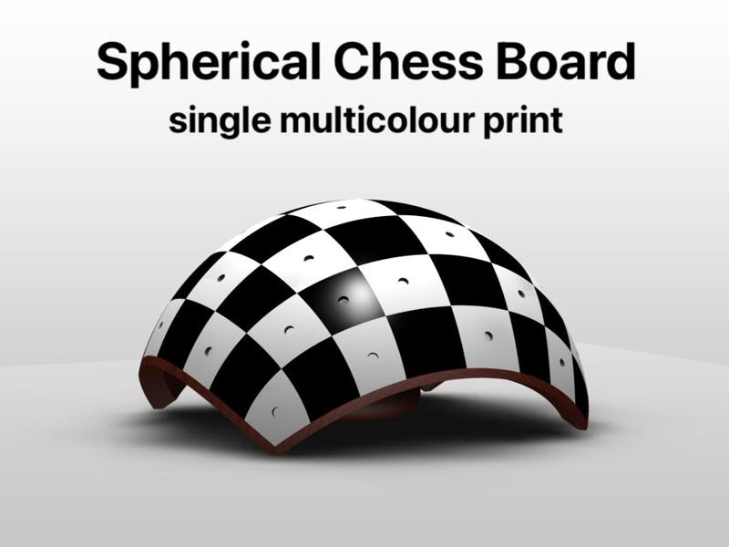 Multicolour Spherical Chess Board