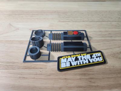 May the 4th Lightsaber Card