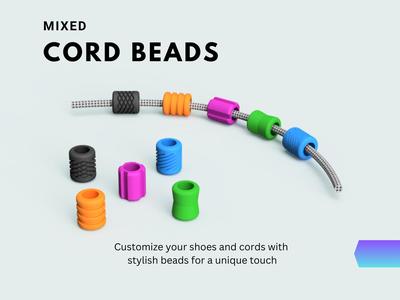 Mixed Cord Beads - Shoes - Backpack - Paracord