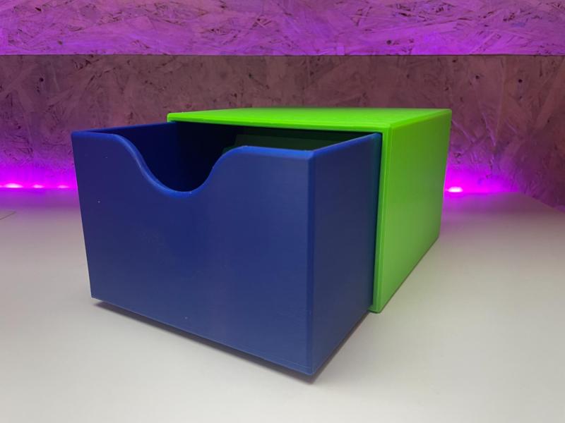 Flashcard holder / desk drawer box