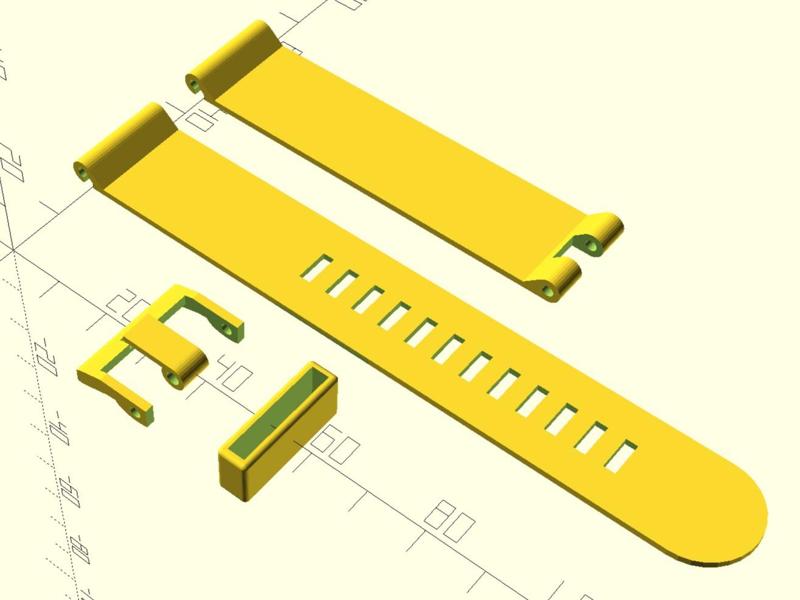 Parametric Watch Strap (and hardware)