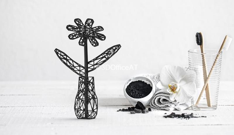 WIRE FRAME FLOWER - DESK DECOR FIGURE FOR RESIN PRINTING