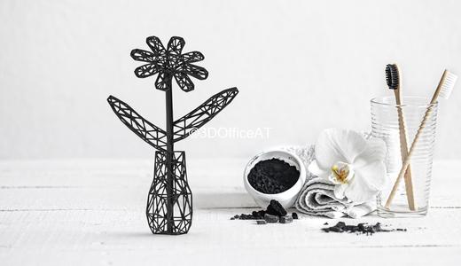 WIRE FRAME FLOWER - DESK DECOR FIGURE FOR RESIN PRINTING