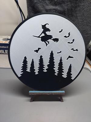 Witch on Broom 1