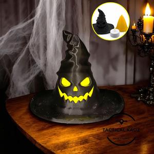 Glowing Witch Hat Tealight Holder - Swappable Inserts