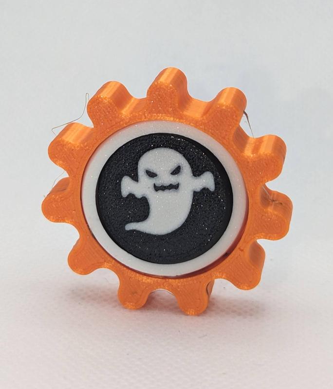Gyroscope Gear Fidget - Halloween Ghost