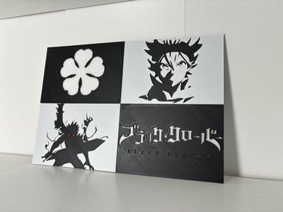 Black Clover Manga Panel Wall Art