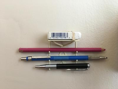 Wall Pen Rack with Shelf
