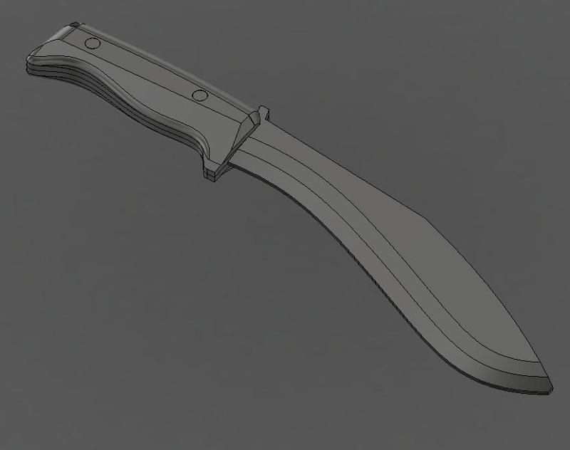 Rubber Kukri Toy / Practice Knife