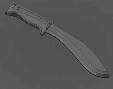 Rubber Kukri Toy / Practice Knife