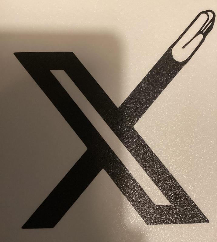 X sign parody 
