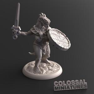 Lizardfolk Female Sword and Shield B