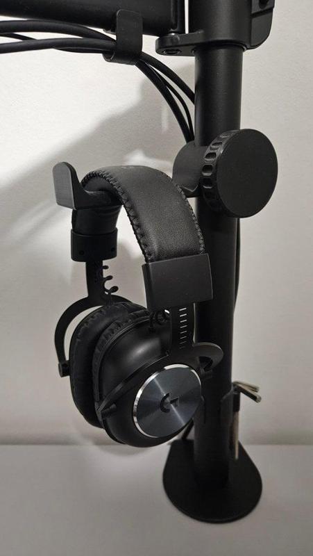 Headset Halter für an eine Monitor Halterung