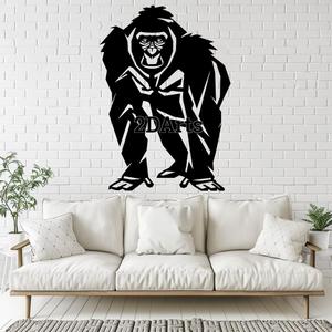 Low Poly Gorilla 2D Wall Art/Window Art - Digital STL & SVG File