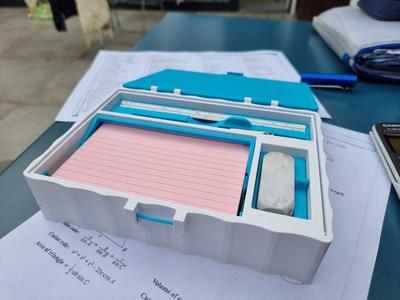 flashcard and stationary holder