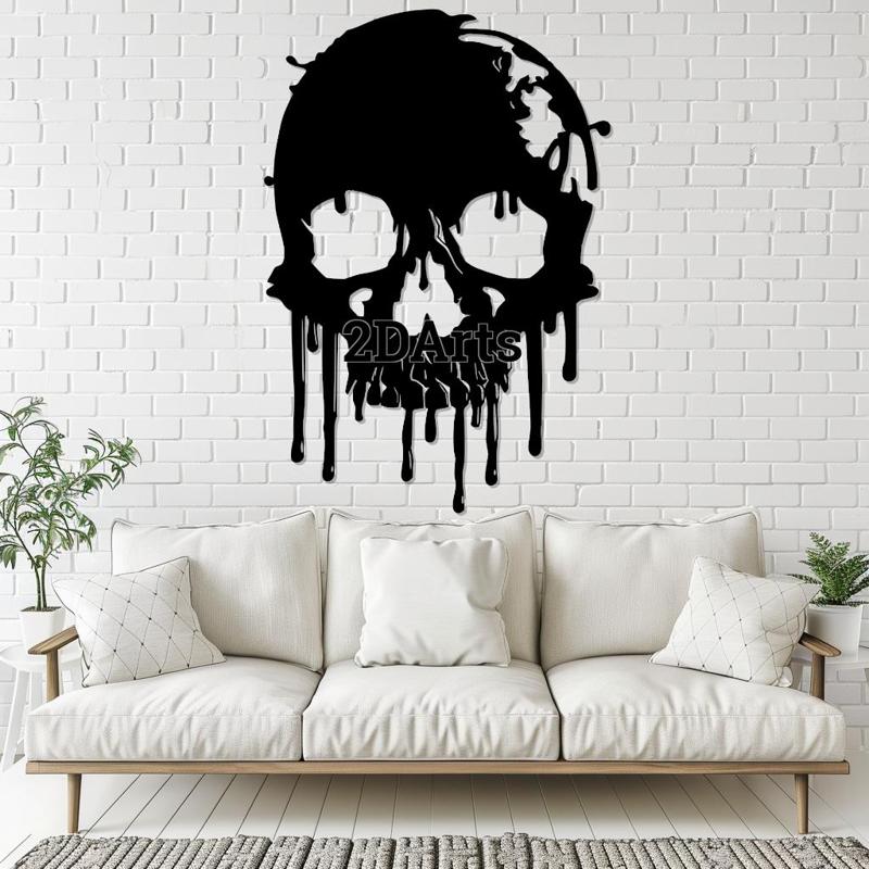 Dripping Skull 2D Wall Art/Window Art