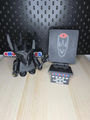 Sauron Lord of the Chunks Multicolor Nameplates and Backer