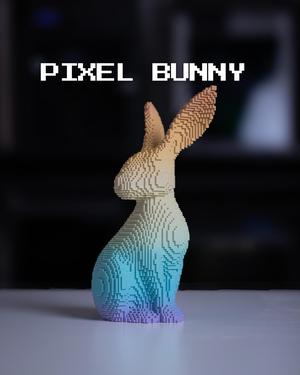 Pixel Bunny - Pixelated Rabbit Home Decor
