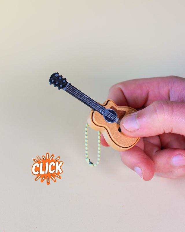 Guitar Fidget Clicker - Keychain