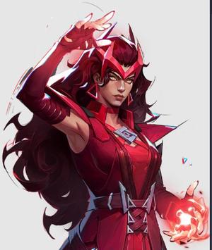 Scarlet Witch (Wanda Maximoff) Necklace (Marvel Rivals)