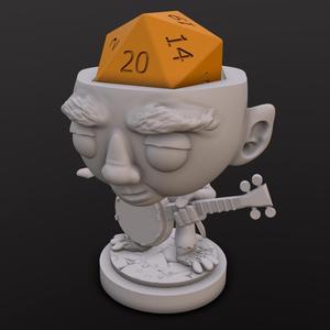 Halfing Bard Dice Head
