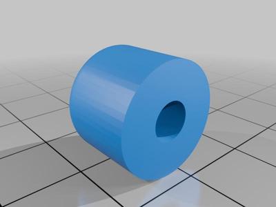 Tope o soporte 15mm diametro x 12mm altura. Para tornillos M5 y tuerca.   15mm diameter x 12mm high cover or support. For M5 screws and nuts.
