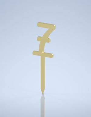 Birthday number 7 for cake (easy to print)