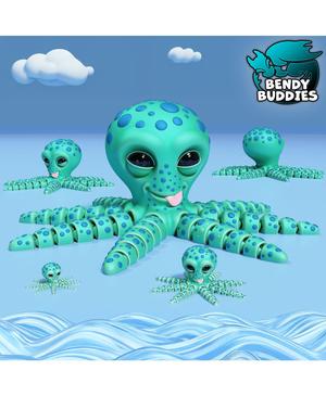 Octopie Playful Octopus / Squid Articulated / Print-in-Place Creature / Cute Tentacle Beast 