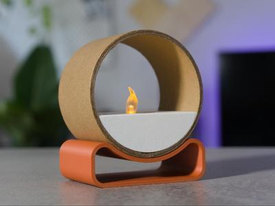 Wavy recycled spool - Tea Light