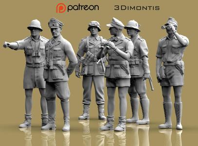 General Rommel and german officers
