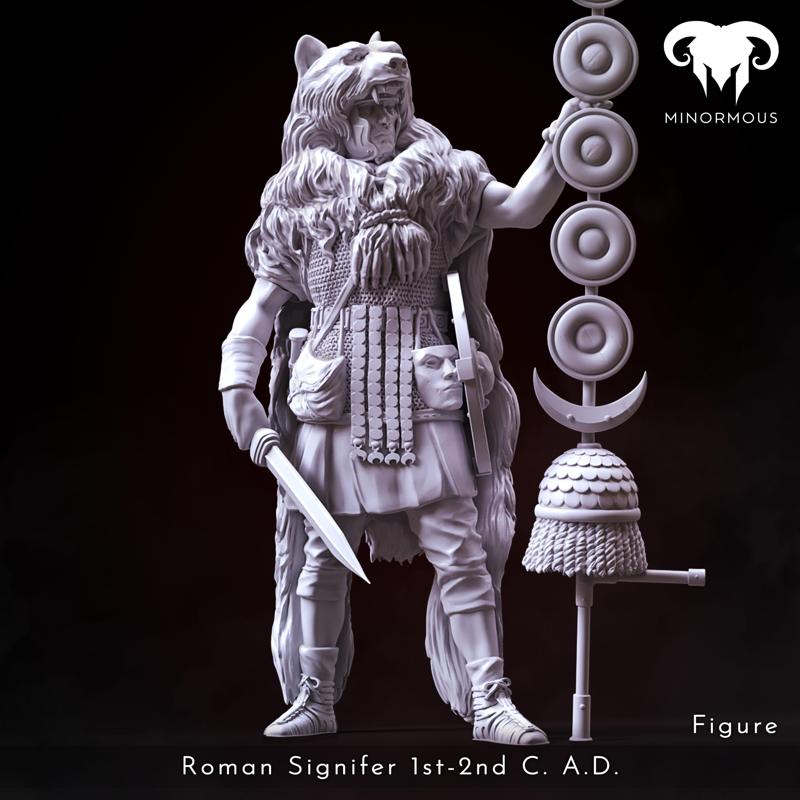 Figure - Roman Signifer 1st-2nd C. A.D. Standard of Honor!