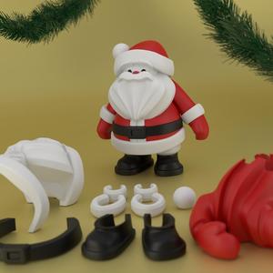 Build a christmas santa - Standing version