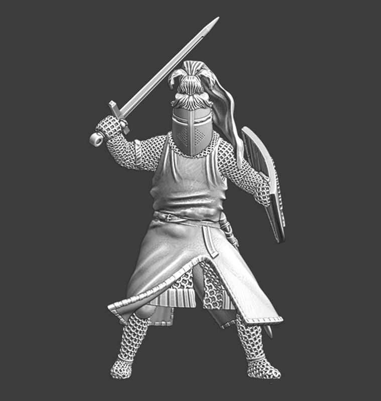Sir. Wilfred Ivanhoe - dismounted with sword