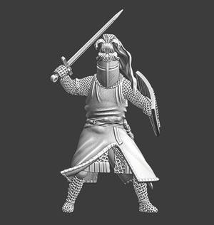 Sir. Wilfred Ivanhoe - dismounted with sword