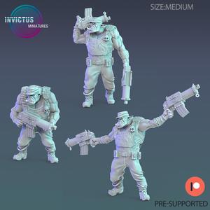 Orc Veteran Set / Warship Soldier / Space Warrior / Alien Base Predator / Cyberpunk Headhunter / Cosmic Invasion Army / Trooper Attack / Sci-Fi Encounter