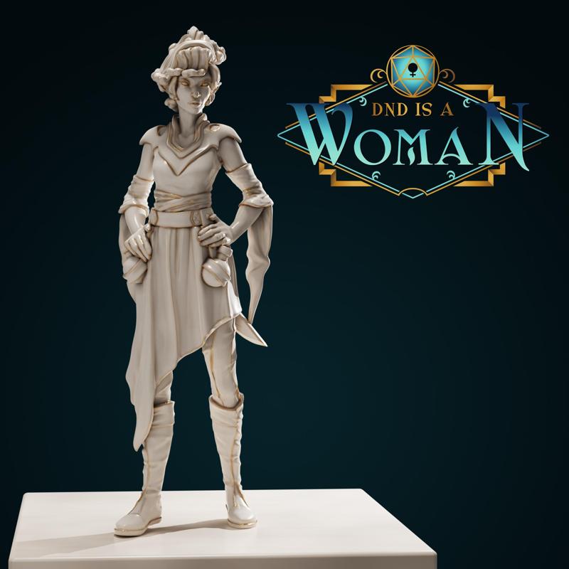 Genasi Sorcerer - Jifwiaa - 28/32mm and 75mm