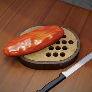 BREADBOARD WITH STORAGE FOR CRUMBS