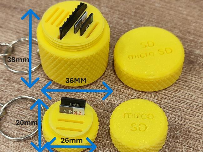 SD and micro SD card case