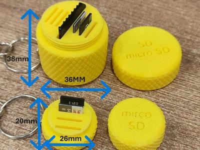 SD and micro SD card case