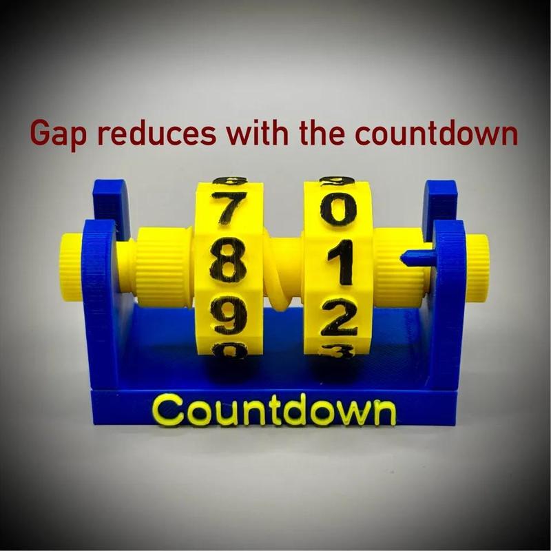 Event Countdown with Hexagon Wheels   